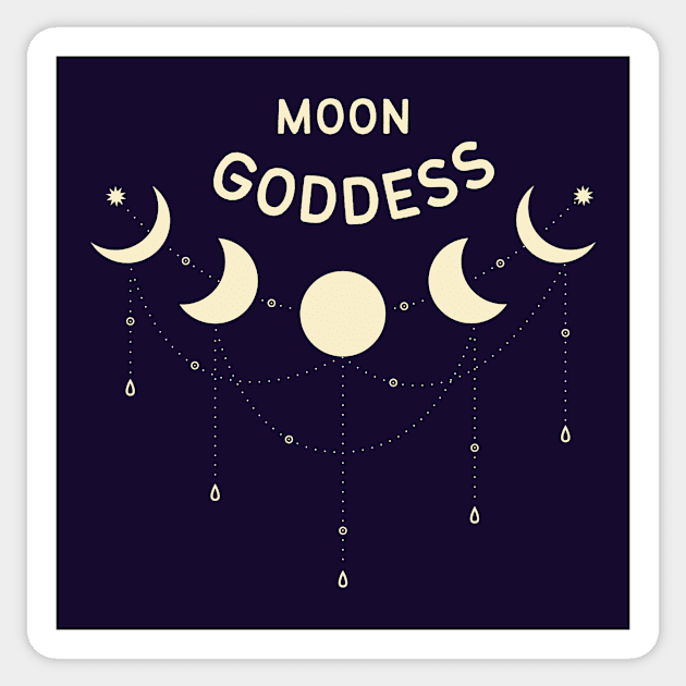 Moon Goddess Full Moon Pagan Wiccan Cheeky Witch® Sticker by Cheeky Witch